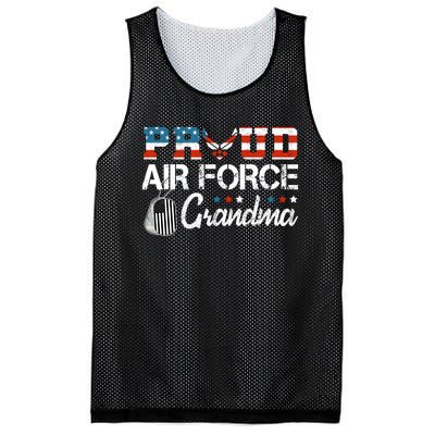 Proud Air Force Grandma US Air Force Military Mesh Reversible Basketball Jersey Tank