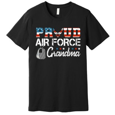 Proud Air Force Grandma US Air Force Military Premium T-Shirt