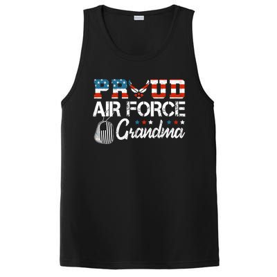 Proud Air Force Grandma US Air Force Military PosiCharge Competitor Tank