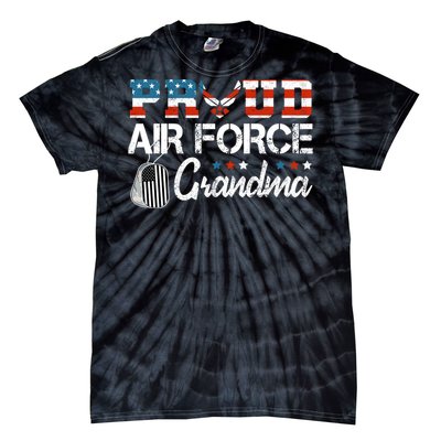 Proud Air Force Grandma US Air Force Military Tie-Dye T-Shirt