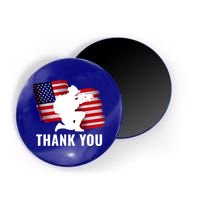 Patriotic American Flag Thank You Veteran Memorial Day Gift Magnet