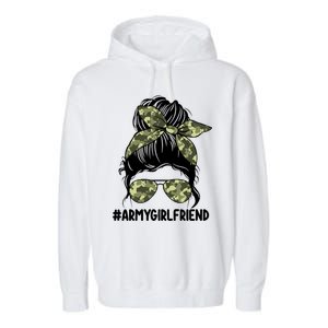 Proud Army Friend Tee For Army Wives Army Gift Garment-Dyed Fleece Hoodie