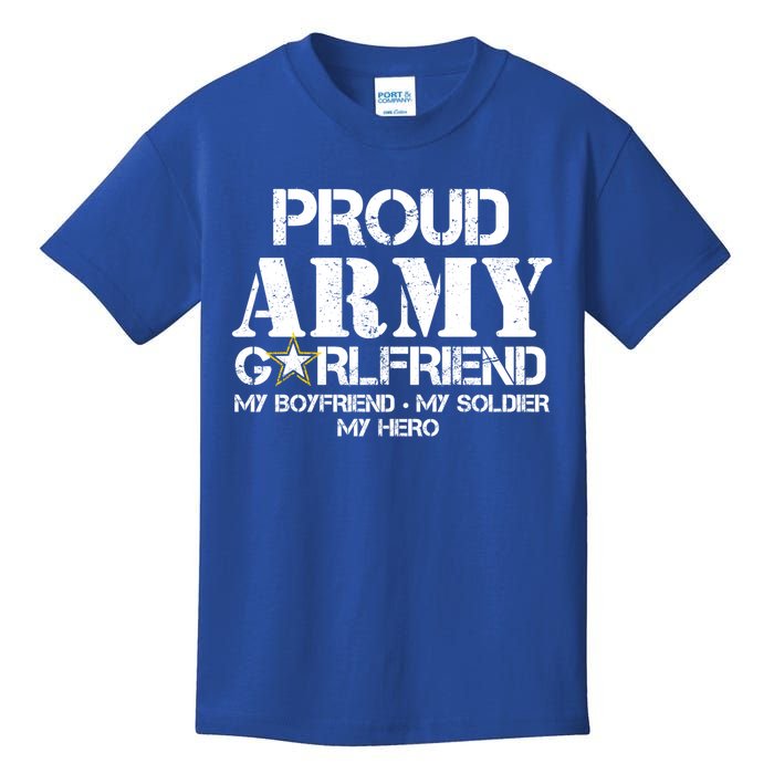 Proud Army Friend Gift Military Friend My Hero Kids T-Shirt