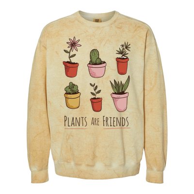 Plants Are Friends Colorblast Crewneck Sweatshirt