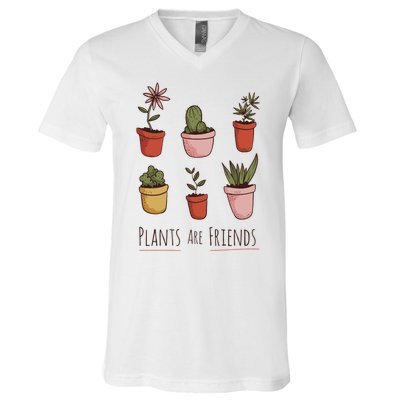 Plants Are Friends V-Neck T-Shirt