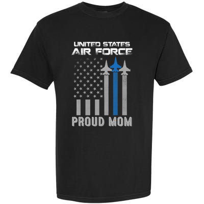 Proud Air Force Mother Heart US Air Force Military Garment-Dyed Heavyweight T-Shirt