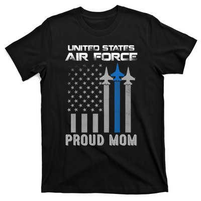 Proud Air Force Mother Heart US Air Force Military T-Shirt