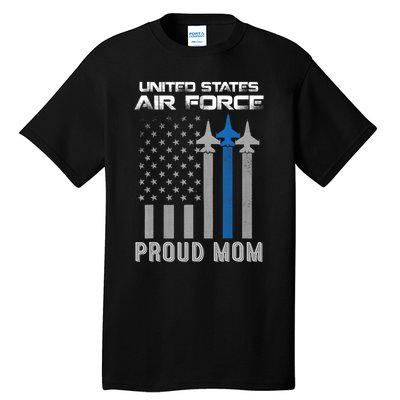 Proud Air Force Mother Heart US Air Force Military Tall T-Shirt