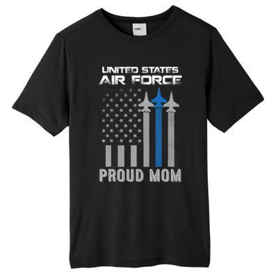 Proud Air Force Mother Heart US Air Force Military Tall Fusion ChromaSoft Performance T-Shirt