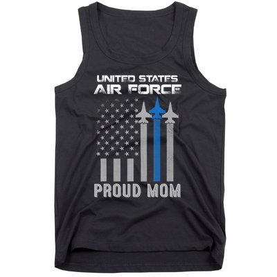 Proud Air Force Mother Heart US Air Force Military Tank Top