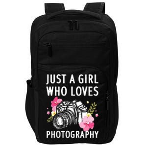 Photography Art For Women Girl Photographer Camera Lovers Impact Tech Backpack