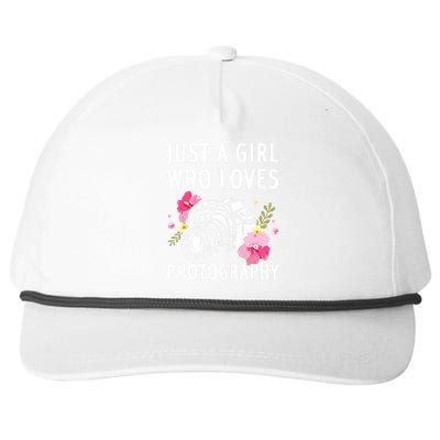 Photography Art For Women Girl Photographer Camera Lovers Snapback Five-Panel Rope Hat