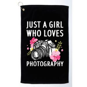 Photography Art For Women Girl Photographer Camera Lovers Platinum Collection Golf Towel