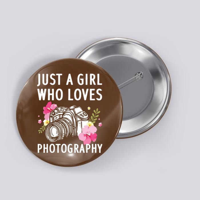 Photography Art For Women Girl Photographer Camera Lovers Button