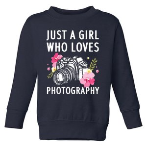 Photography Art For Women Girl Photographer Camera Lovers Toddler Sweatshirt