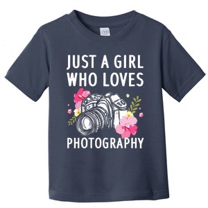 Photography Art For Women Girl Photographer Camera Lovers Toddler T-Shirt