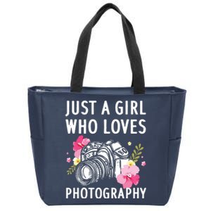 Photography Art For Women Girl Photographer Camera Lovers Zip Tote Bag