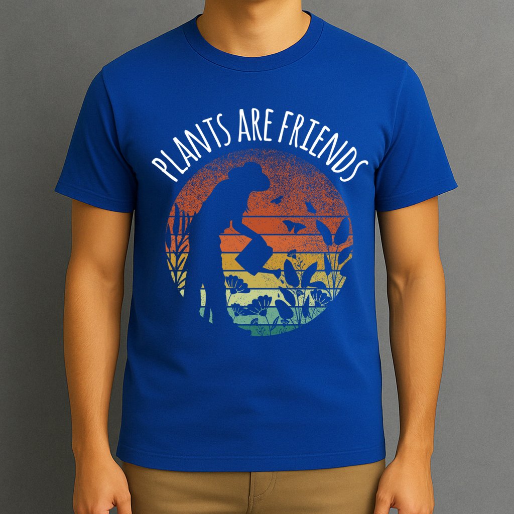 Plants Are Friends Gardening Hobby Flower Gardener Cute Gift T-Shirt