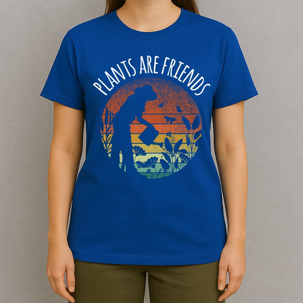 Plants Are Friends Gardening Hobby Flower Gardener Cute Gift T-Shirt