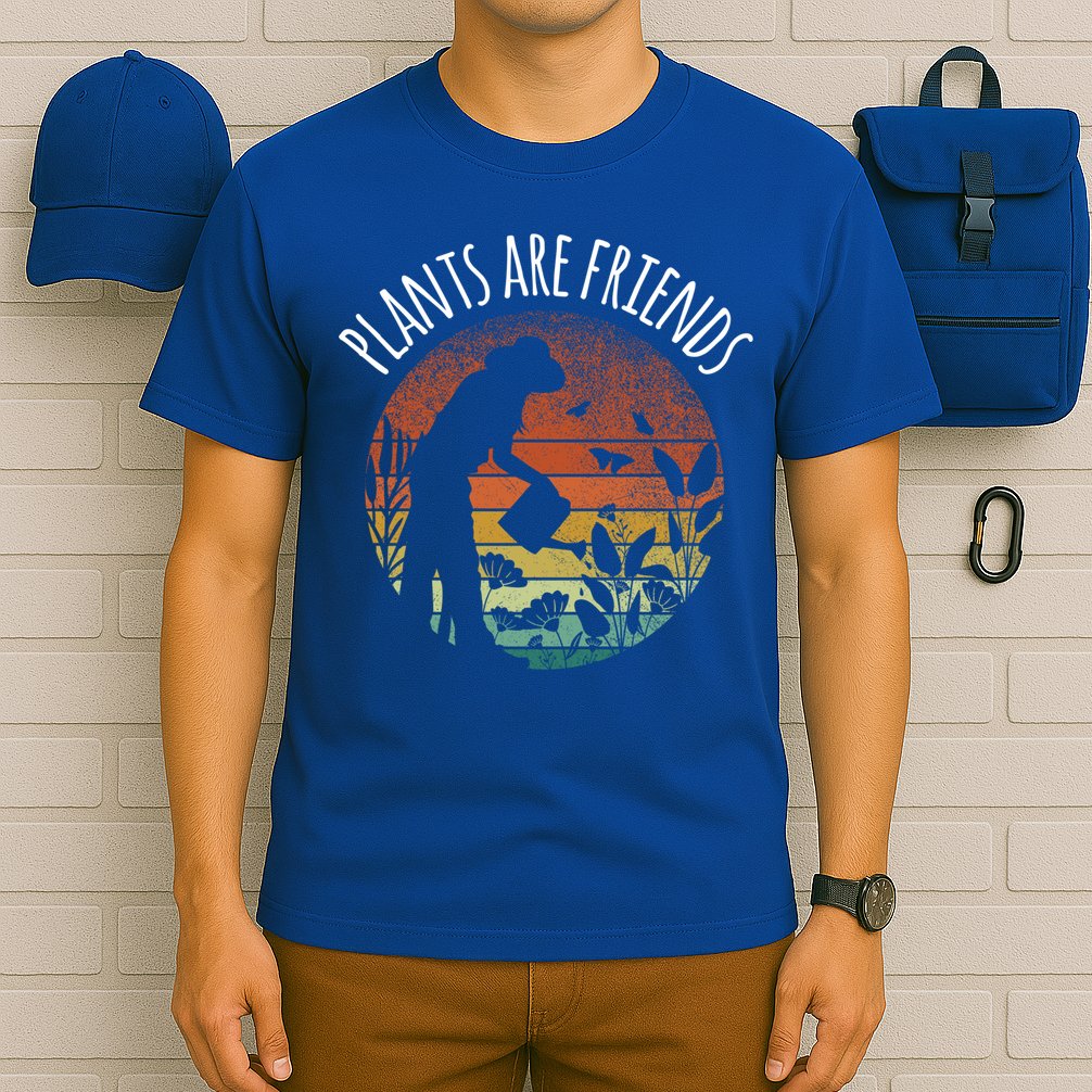 Plants Are Friends Gardening Hobby Flower Gardener Cute Gift T-Shirt