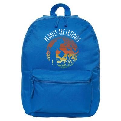 Plants Are Friends Gardening Hobby Flower Gardener Cute Gift 16 in Basic Backpack
