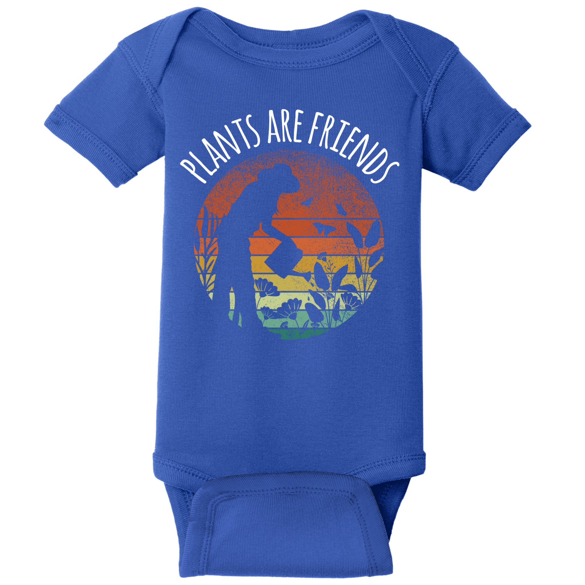 Plants Are Friends Gardening Hobby Flower Gardener Cute Gift Baby Bodysuit