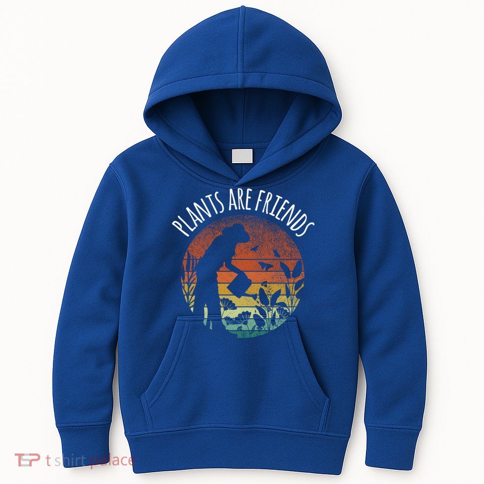 Plants Are Friends Gardening Hobby Flower Gardener Cute Gift Kids Hoodie
