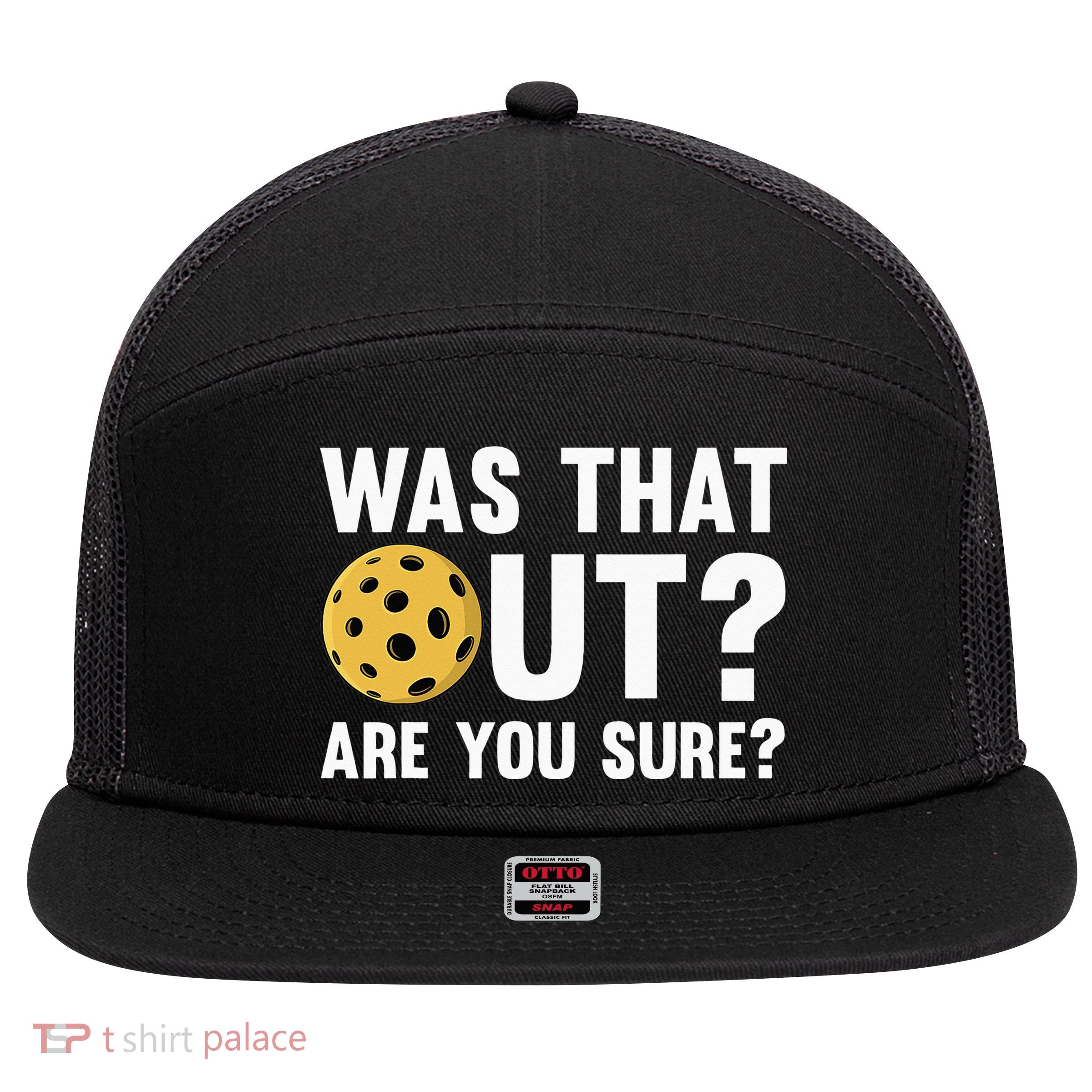Pickleball Art For  Pickleball Lover Sport 7 Panel Mesh Trucker Snapback Hat