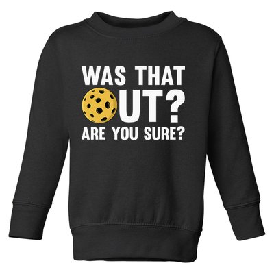 Pickleball Art For  Pickleball Lover Sport Toddler Sweatshirt