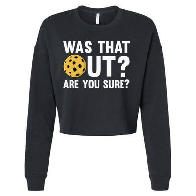 Pickleball Art For  Pickleball Lover Sport Cropped Pullover Crew