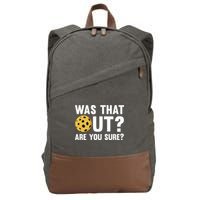 Pickleball Art For  Pickleball Lover Sport Cotton Canvas Backpack