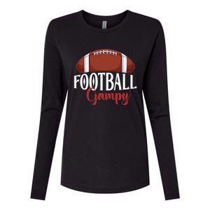 Proud American Football Gampy Funny Gift For FatherS Day Cool Gift Womens Cotton Relaxed Long Sleeve T-Shirt