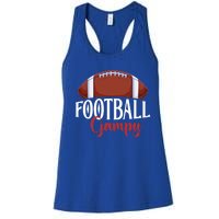 Proud American Football Gampy Funny Gift For FatherS Day Cool Gift Women's Racerback Tank