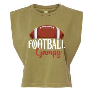 Proud American Football Gampy Funny Gift For FatherS Day Cool Gift Garment-Dyed Women's Muscle Tee