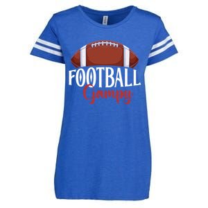 Proud American Football Gampy Funny Gift For FatherS Day Cool Gift Enza Ladies Jersey Football T-Shirt