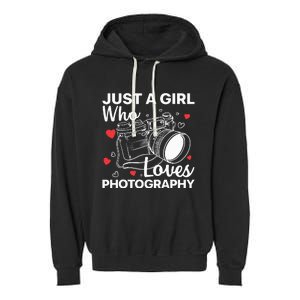 Photography Art For Women Girl Photographer Camera Lovers Garment-Dyed Fleece Hoodie