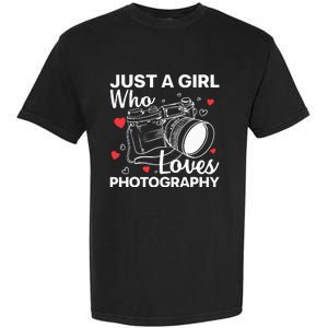 Photography Art For Women Girl Photographer Camera Lovers Garment-Dyed Heavyweight T-Shirt