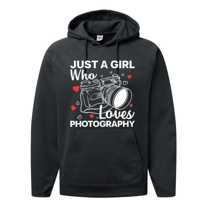 Photography Art For Women Girl Photographer Camera Lovers Performance Fleece Hoodie