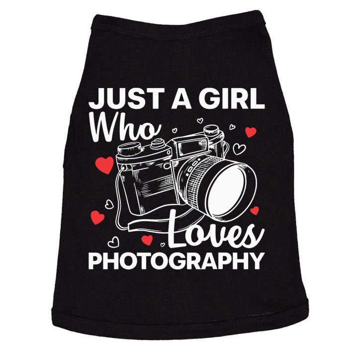 Photography Art For Women Girl Photographer Camera Lovers Doggie Tank