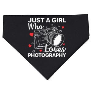 Photography Art For Women Girl Photographer Camera Lovers USA-Made Doggie Bandana