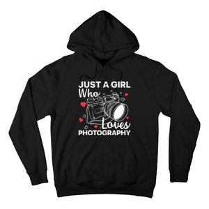 Photography Art For Women Girl Photographer Camera Lovers Hoodie