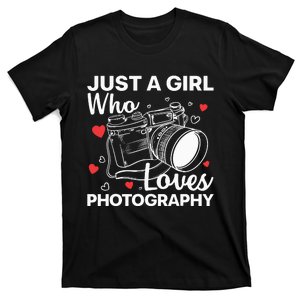 Photography Art For Women Girl Photographer Camera Lovers T-Shirt