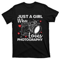 Photography Art For Women Girl Photographer Camera Lovers T-Shirt