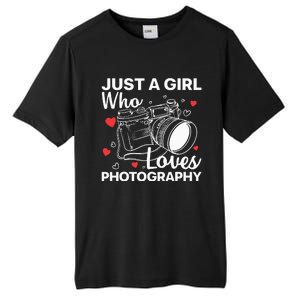 Photography Art For Women Girl Photographer Camera Lovers Tall Fusion ChromaSoft Performance T-Shirt