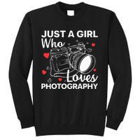 Photography Art For Women Girl Photographer Camera Lovers Tall Sweatshirt