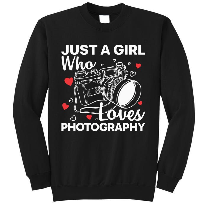 Photography Art For Women Girl Photographer Camera Lovers Tall Sweatshirt