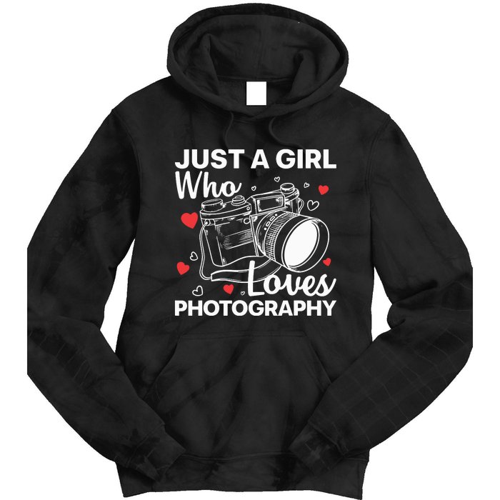 Photography Art For Women Girl Photographer Camera Lovers Tie Dye Hoodie