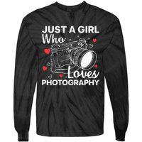 Photography Art For Women Girl Photographer Camera Lovers Tie-Dye Long Sleeve Shirt