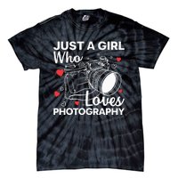 Photography Art For Women Girl Photographer Camera Lovers Tie-Dye T-Shirt