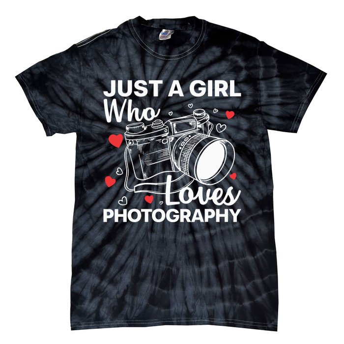 Photography Art For Women Girl Photographer Camera Lovers Tie-Dye T-Shirt